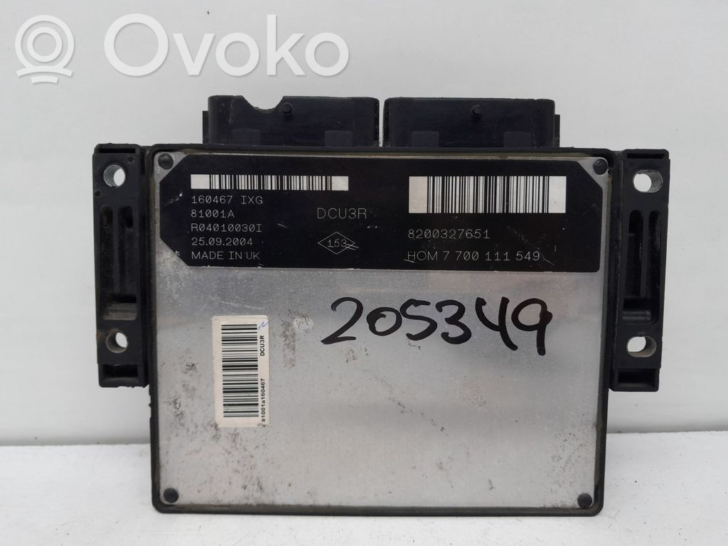 Renault Kangoo I Unitate/modul de control motor 