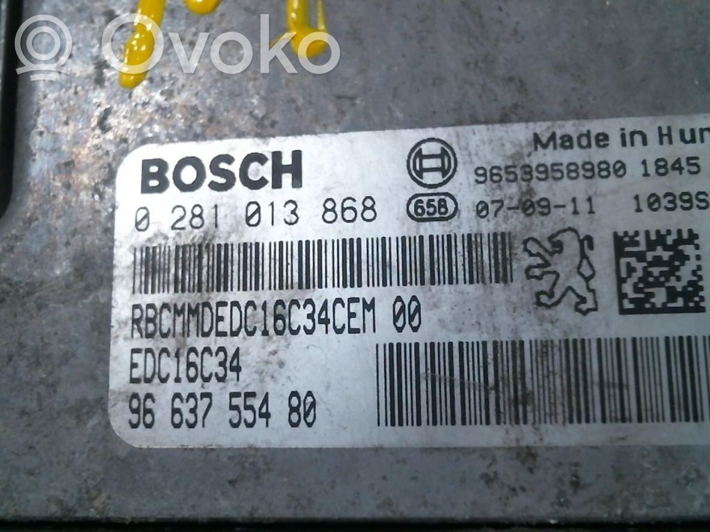 Unidad de control/módulo del motor   1608325880