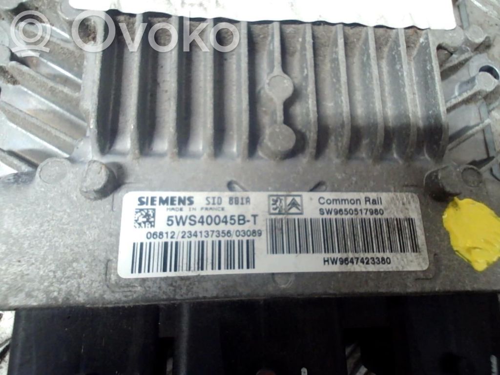 Peugeot 307 Engine control unit/module 