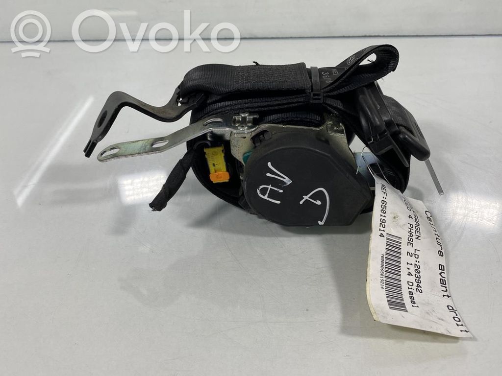 Volkswagen Polo IV 9N3 Klamra przedniego pasa bezpieczeństwa 