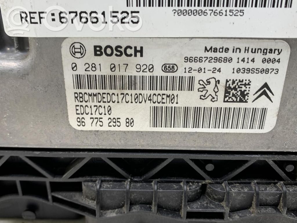 Citroen C3 Engine control unit/module 