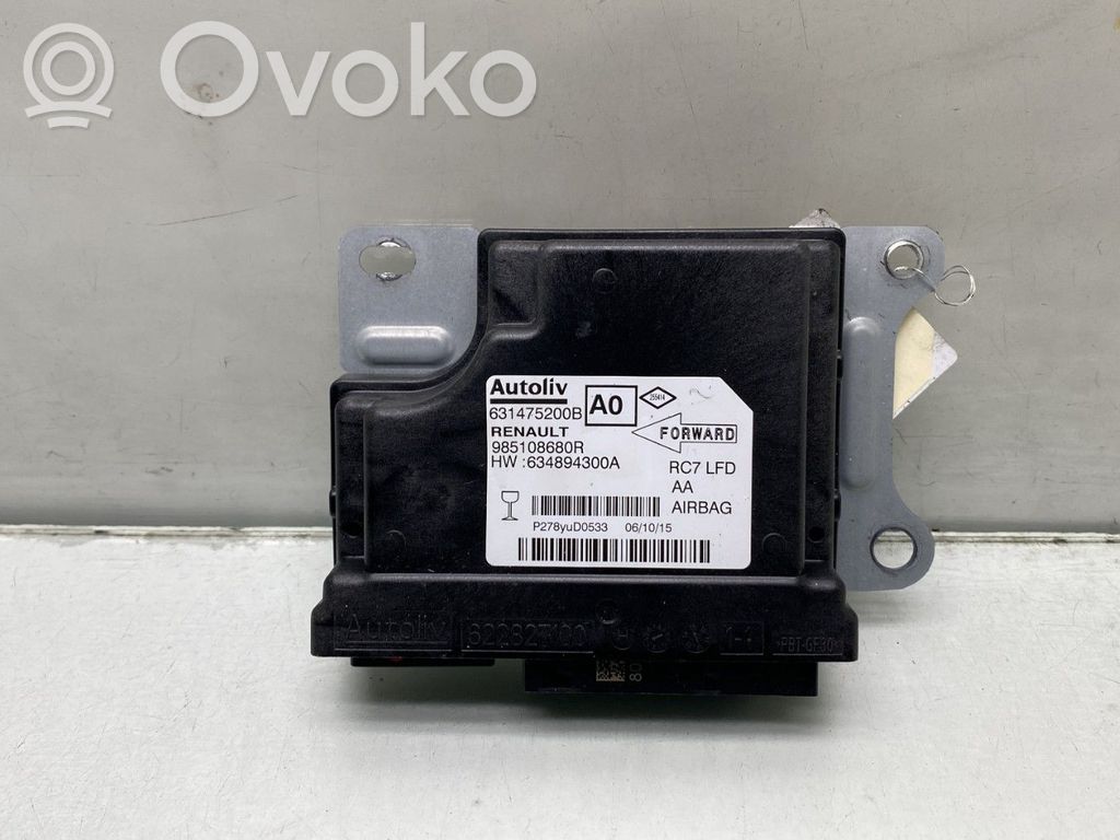 Renault Talisman Airbag control unit/module 