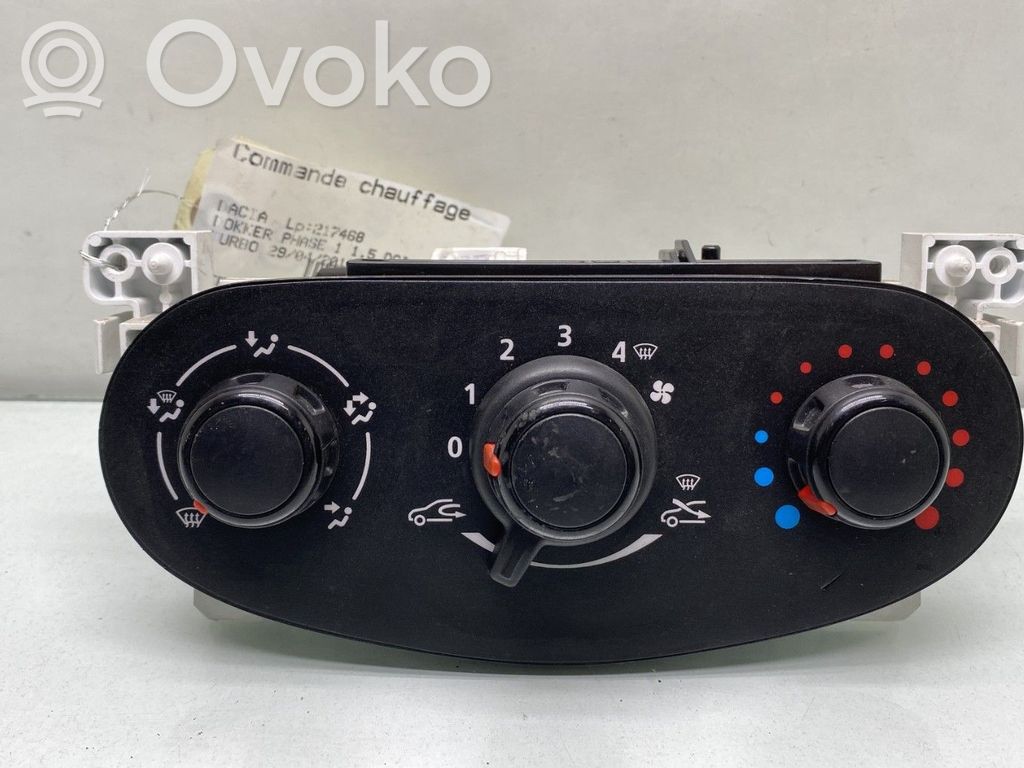 Dacia Dokker Climate control unit 