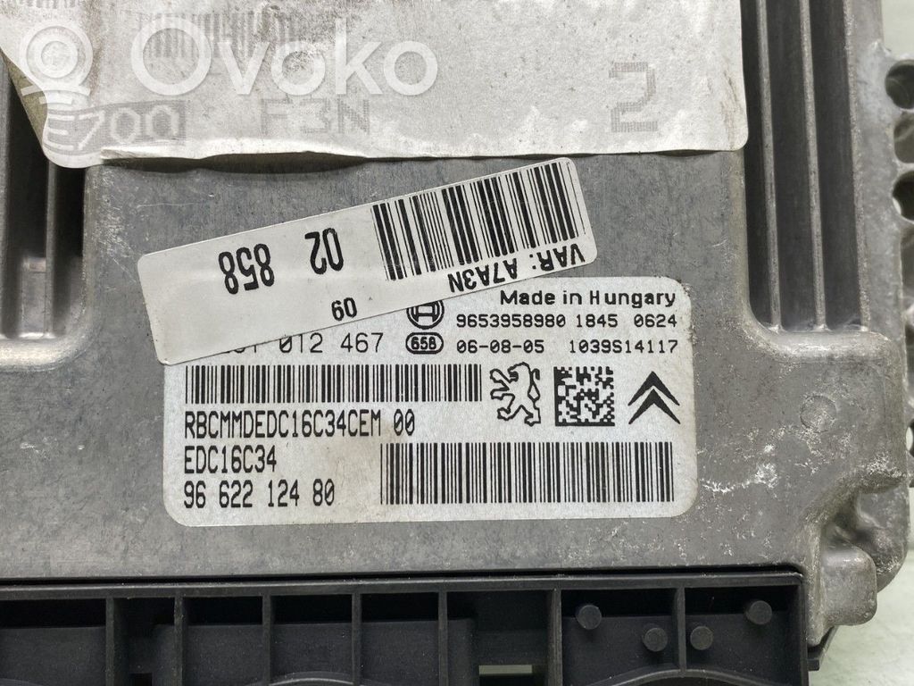 Peugeot 207 Engine control unit/module 