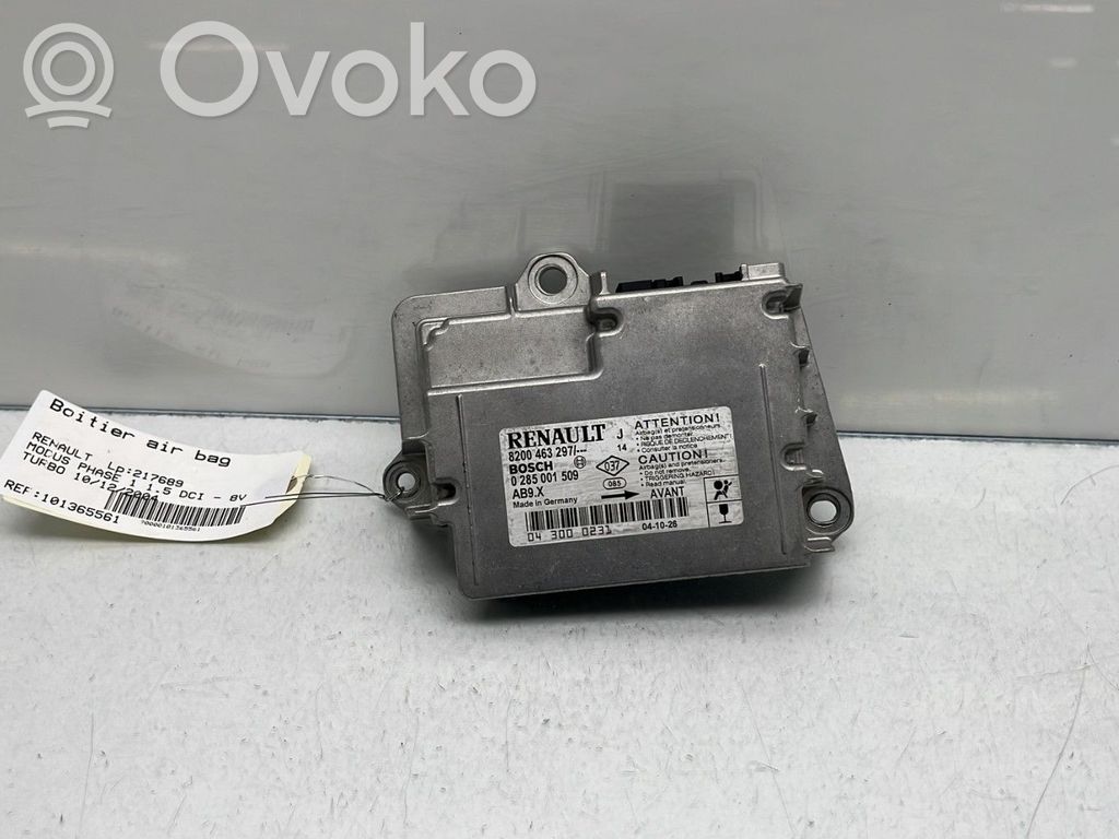 Renault Modus Airbag control unit/module 