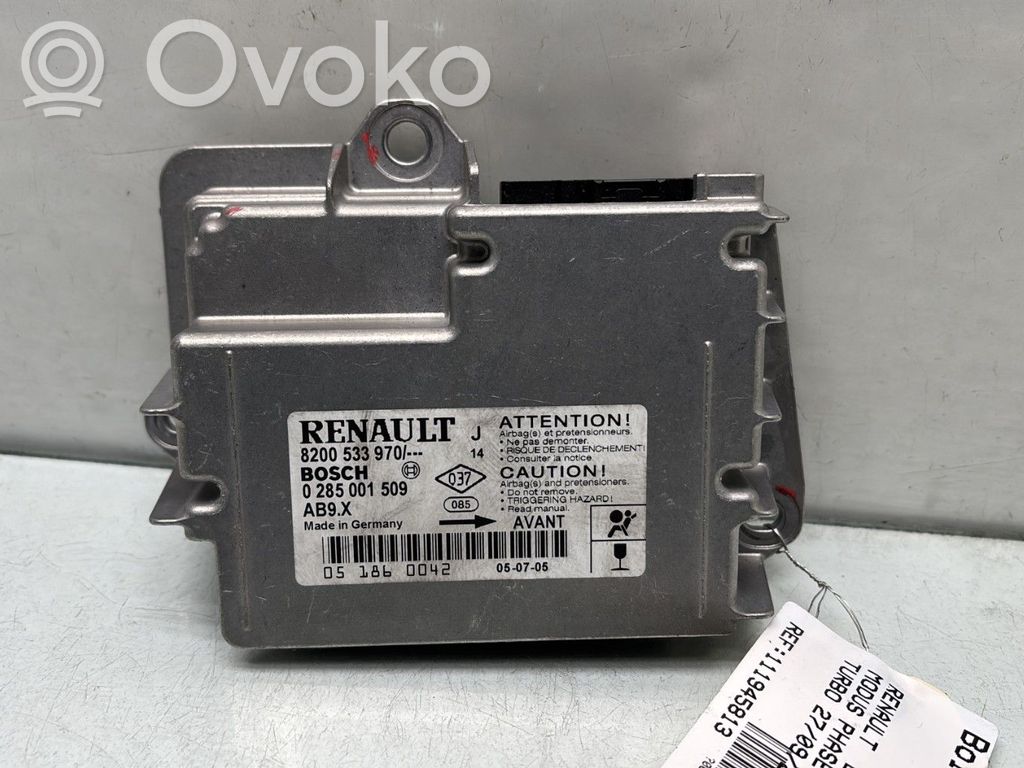 Renault Modus Airbag control unit/module 