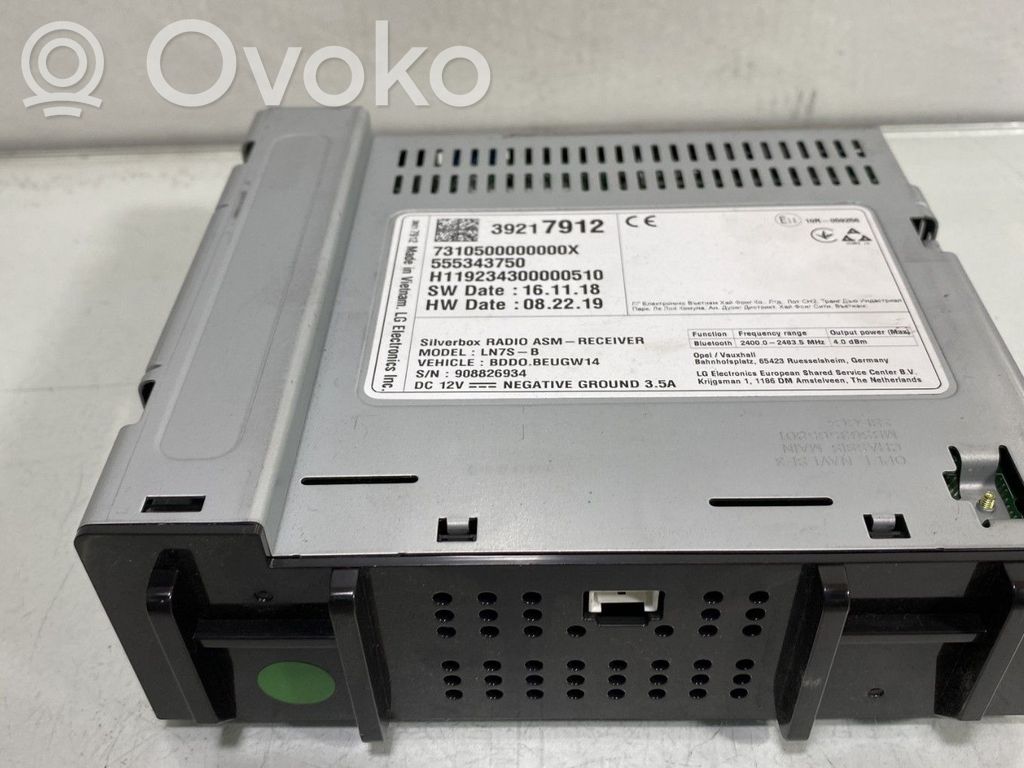 Opel Astra K Unitate principală radio/CD/DVD/GPS 