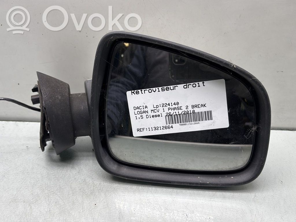 Dacia Logan I Espejo lateral manual 