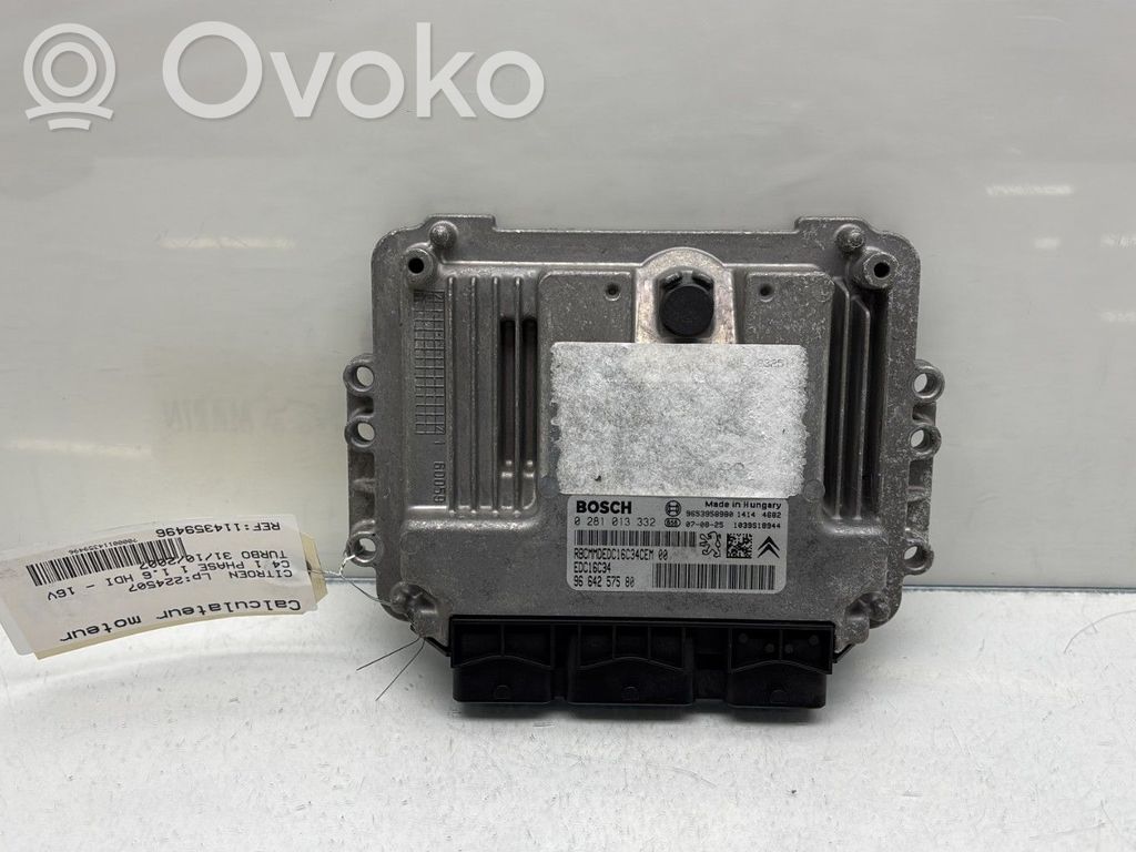 Citroen C4 I Engine control unit/module 