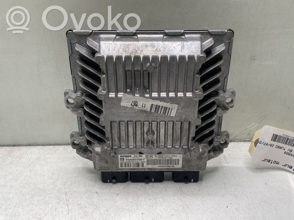 Peugeot 1007 Engine control unit/module 