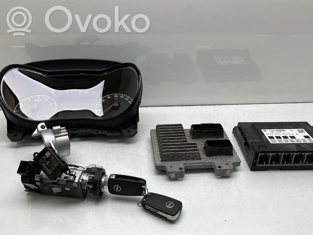 Opel Corsa E Engine ECU kit and lock set 