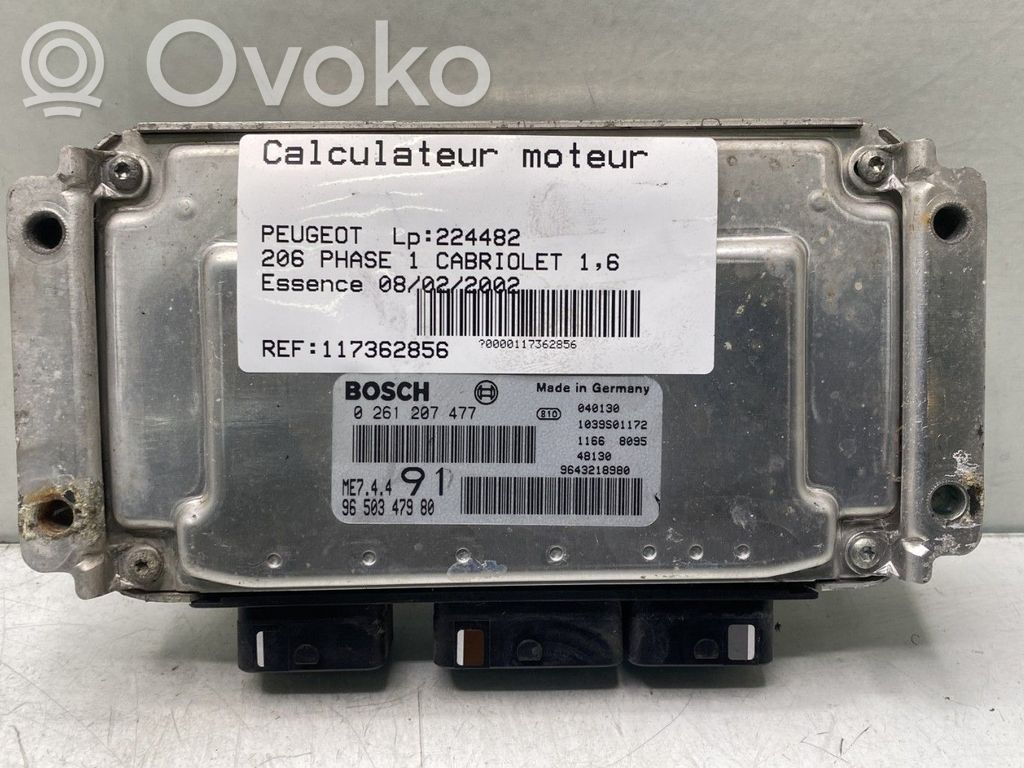 Peugeot 206 CC Engine control unit/module 