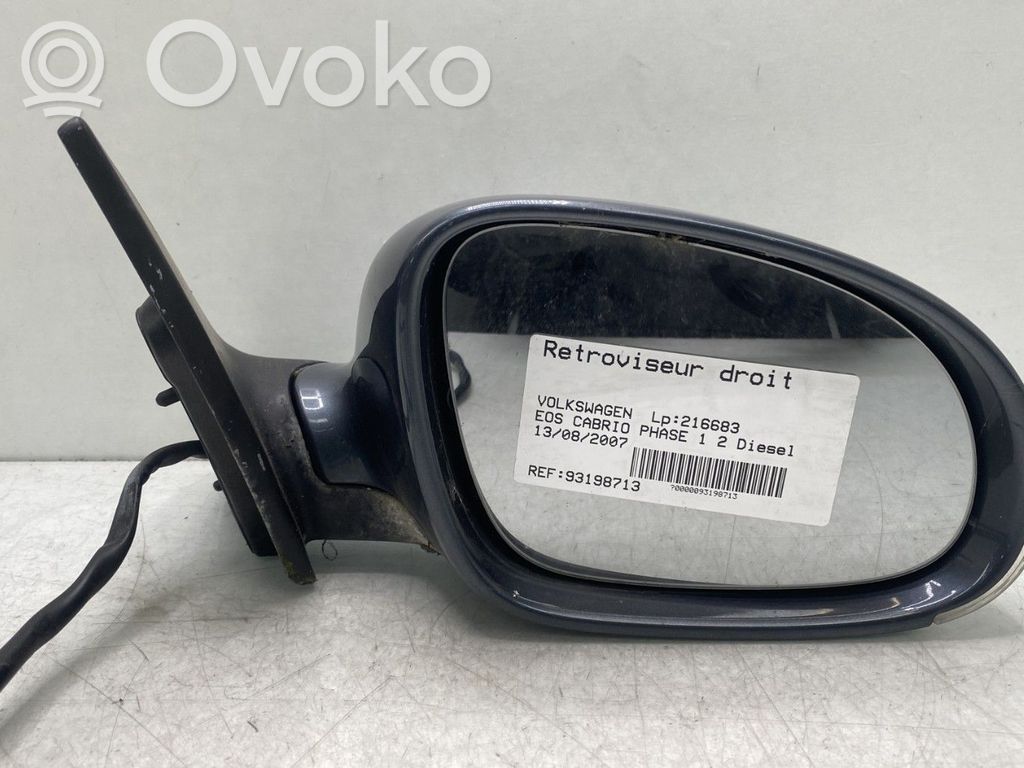 Volkswagen Eos Manualne lusterko boczne drzwi przednich 