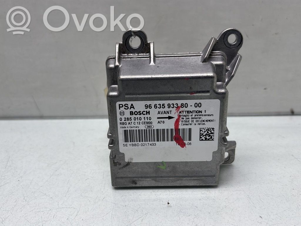 Peugeot 207 Module de contrôle airbag