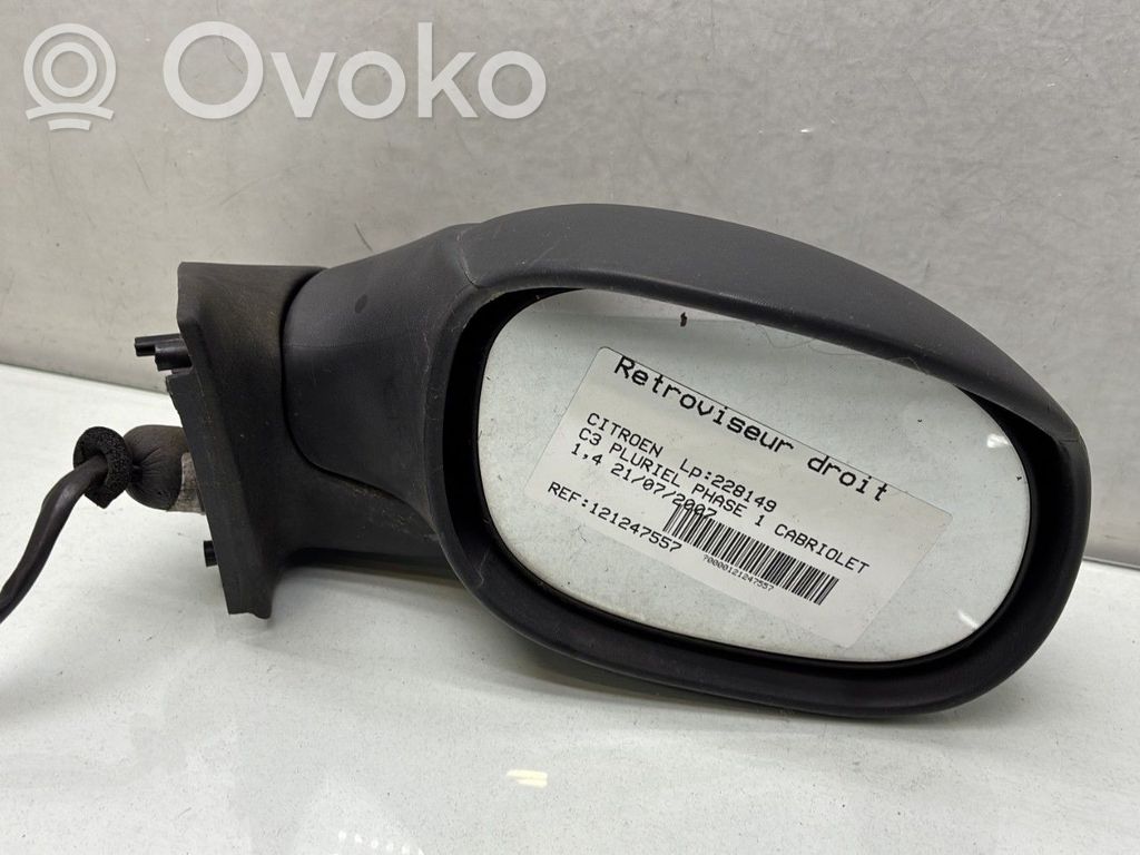 Citroen C3 Pluriel Manualne lusterko boczne drzwi przednich 