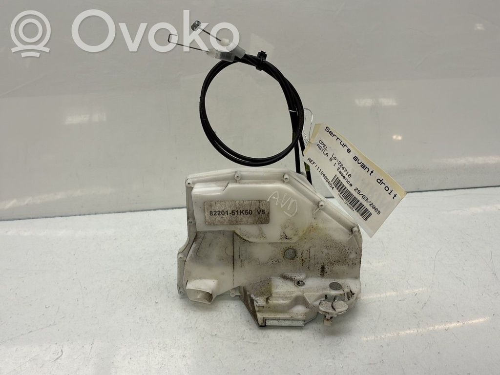 Opel Agila B Etuoven lukko 