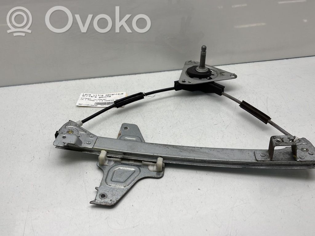 Citroen C4 I Regulador manual de la ventanilla trasera 