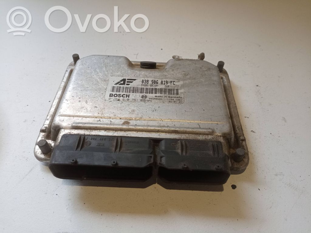 Engine control unit/module   038906019FC,28SA5593,0281010751