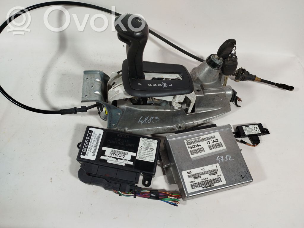 Saab 9-5 Juego de cerradura y set ECU del motor 