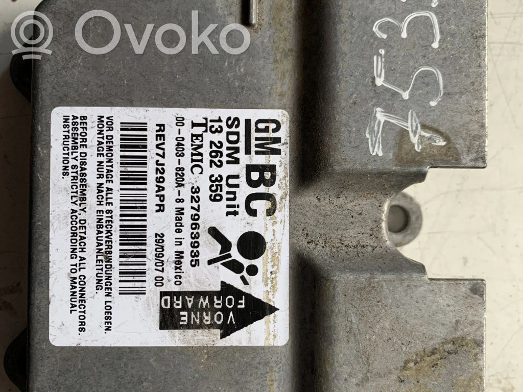 Opel Corsa D Airbag control unit/module 
