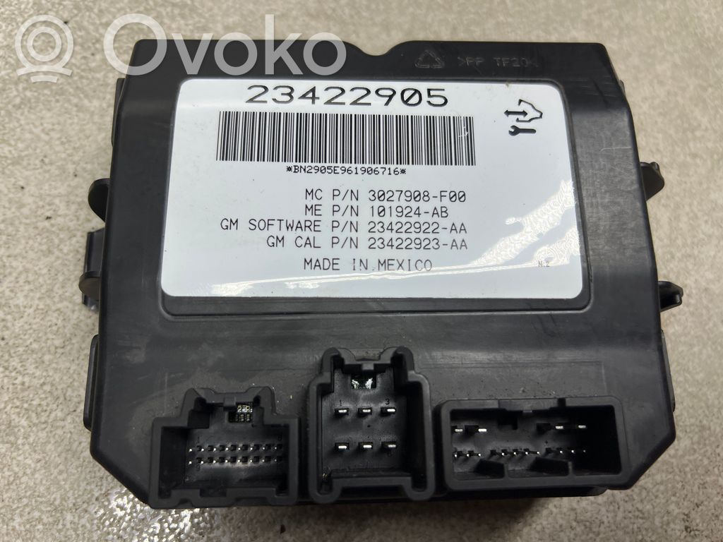 Opel Insignia A Tailgate/trunk control unit/module 