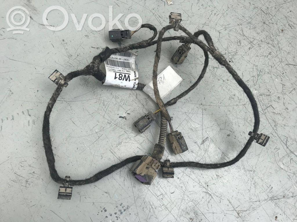 Opel Meriva B Cableado del sensor de aparcamiento (PDC) 
