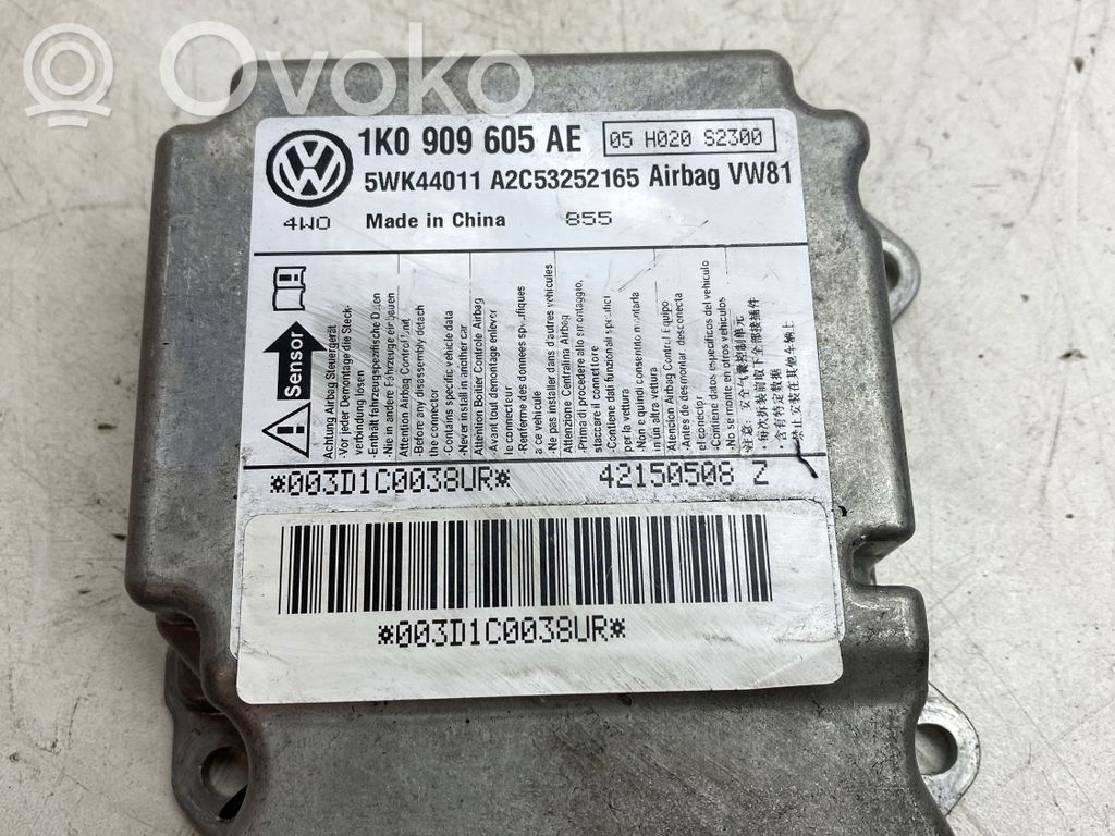 Volkswagen Scirocco Airbag control unit/module 