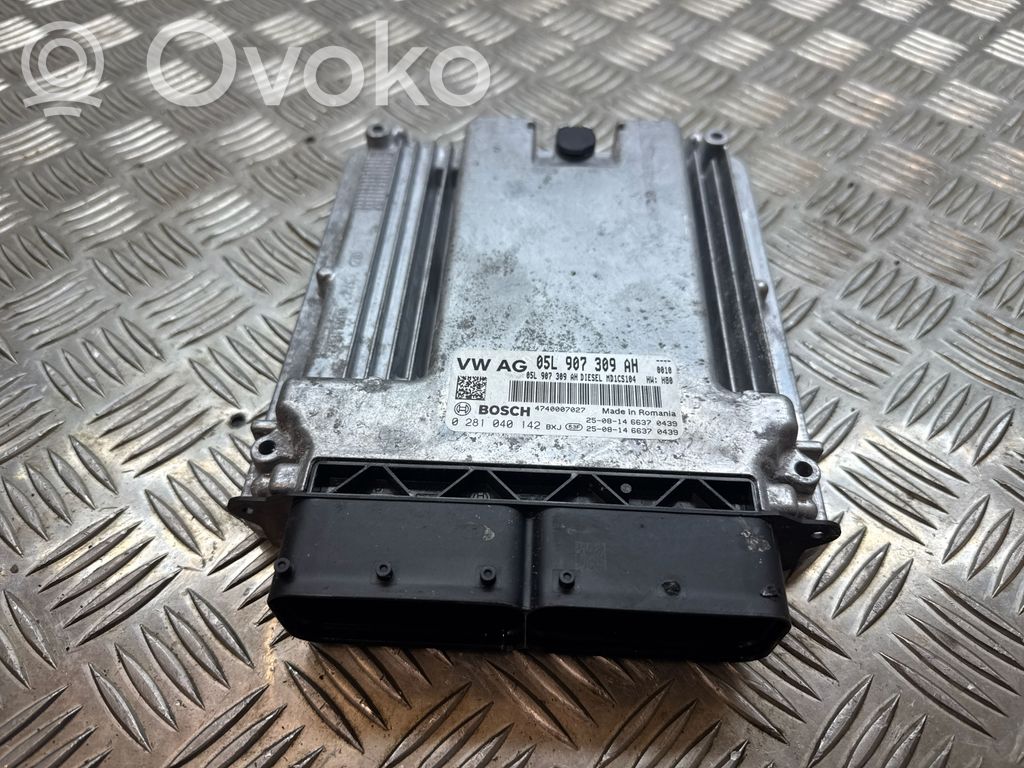 Engine control unit/module   05L907309AH,0281040142