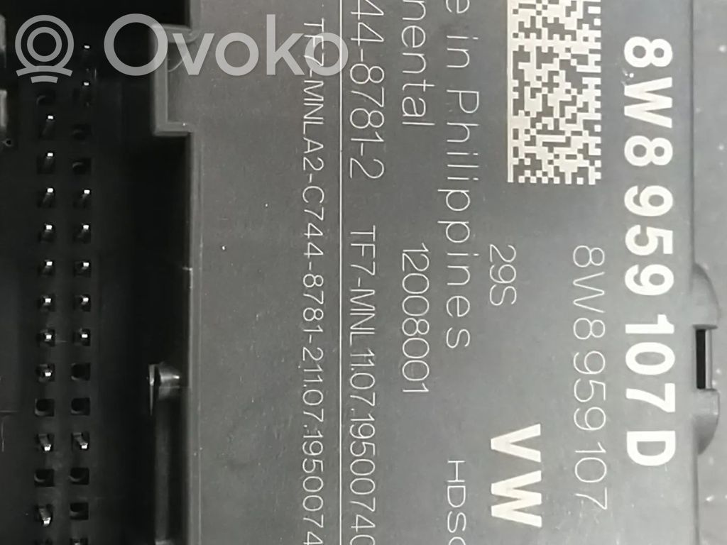 Tailgate/trunk control unit/module   8W8959107D,8W8959107B,9A795910700,PAB959107