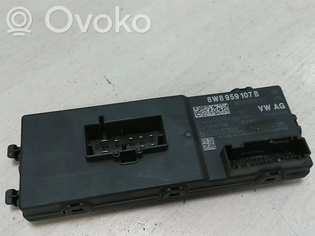 Unidad de control/módulo del maletero/compartimiento de carga   8W8959107B,8W8959107D,9A795910700,PAB959107