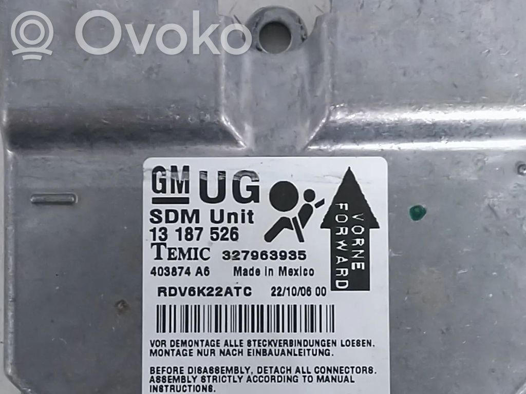 Opel Corsa D Airbag control unit/module 