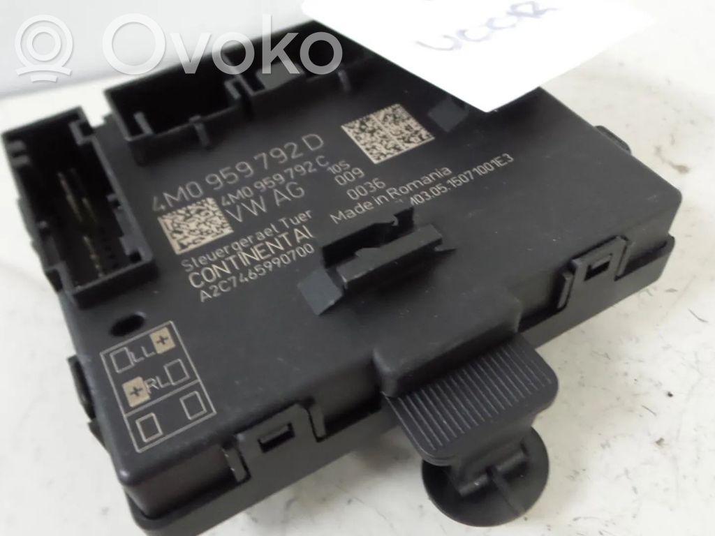 Unidad de control/módulo de la puerta   4M0959792D,4M0959592G,4M0959792G,8W0959592G