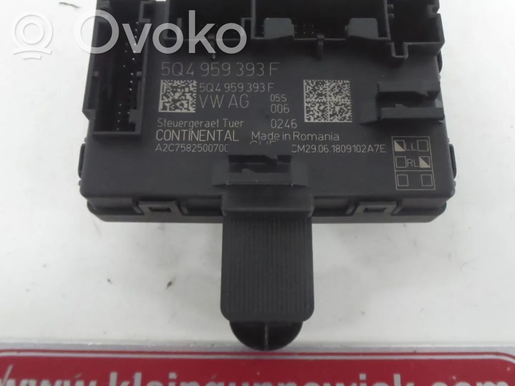 Unité de commande module de porte   5Q4959393F,5Q4959593F,5Q4959593M