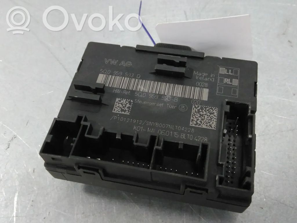 Audi A3 S3 8V Door control unit/module 