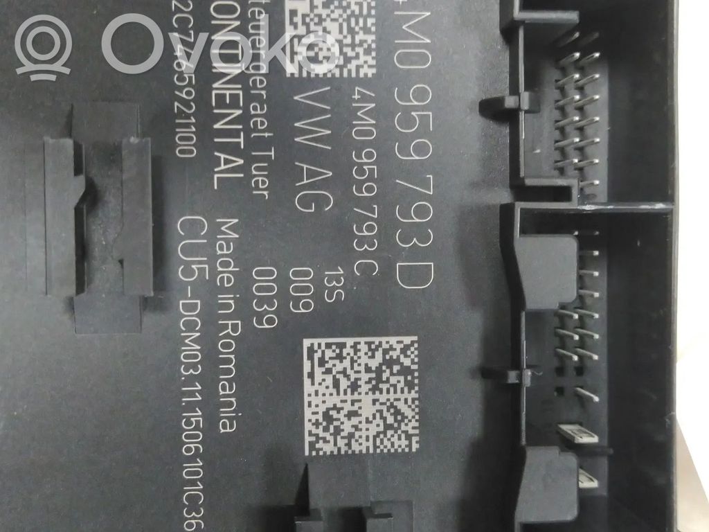 Audi A4 S4 B9 Door control unit/module 