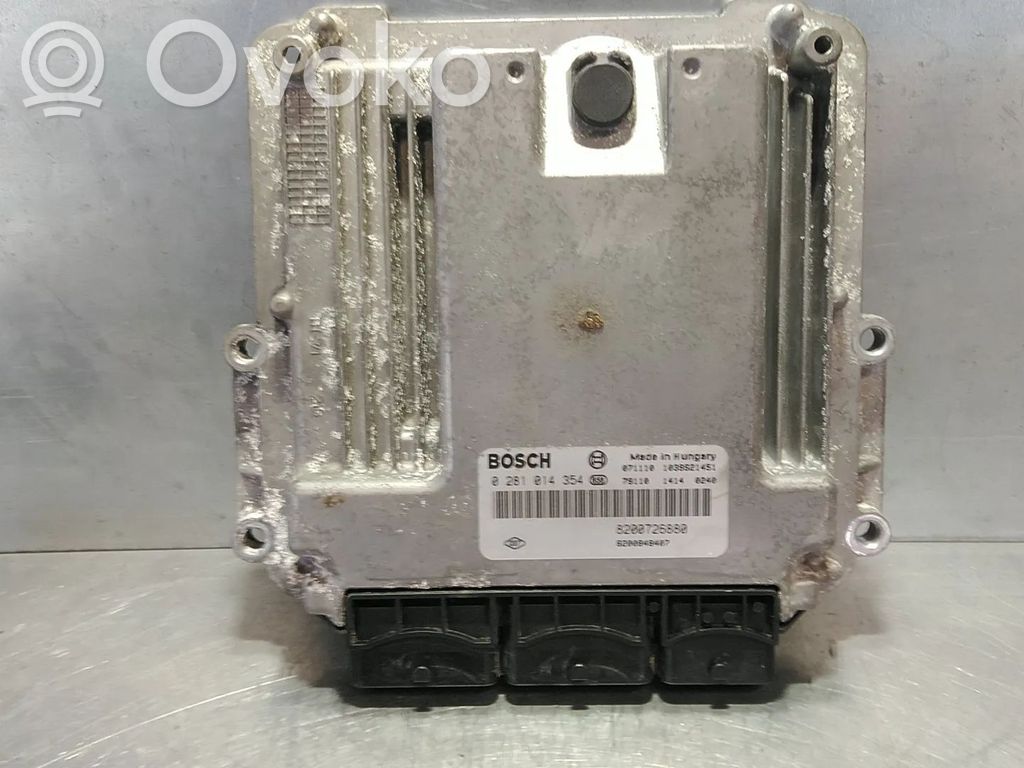Engine control unit/module   8200726880,0281014354,8200789129,8200848407,M9R805