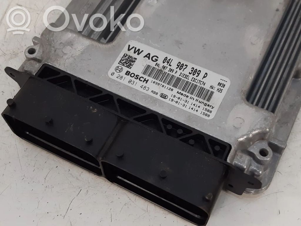 Engine control unit/module   0281031483,04L907309P,DFG,DFGA,DFGADFG