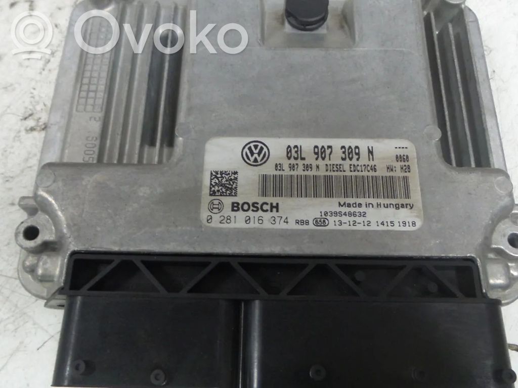 Volkswagen Touran II Engine control unit/module 