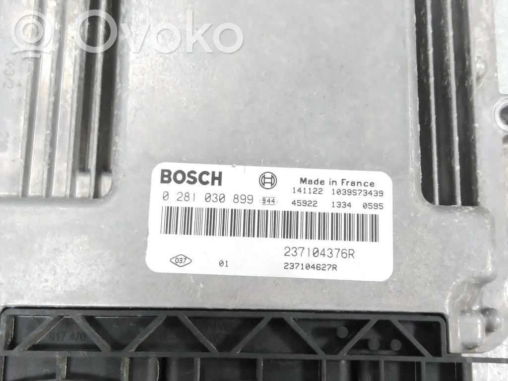 Engine control unit/module   237104376R,0281030899,K9K609