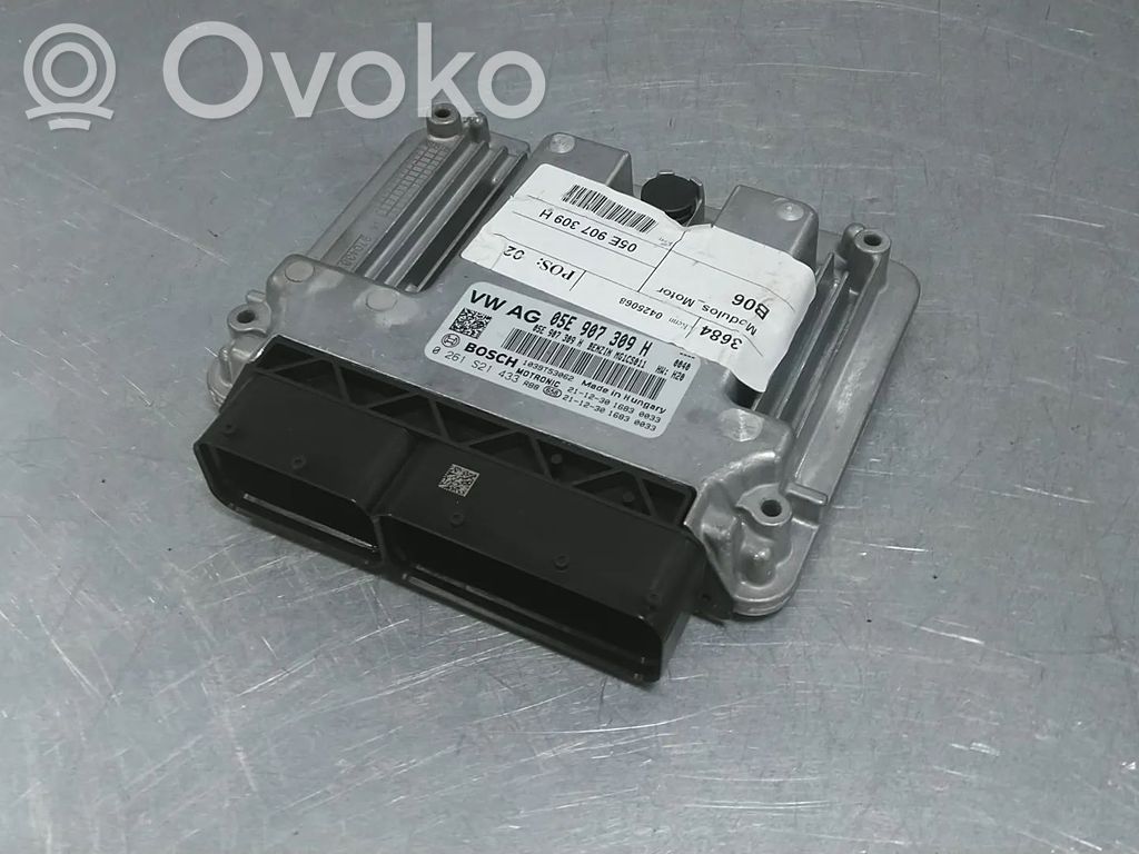 Engine control unit/module   05E907309H,0261S21433,05E906018AR,DPCA