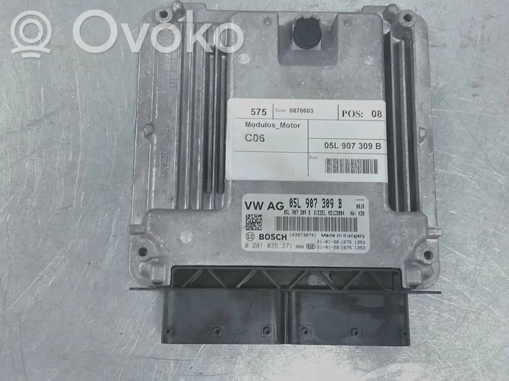 Engine control unit/module   05L907309B,DTTA