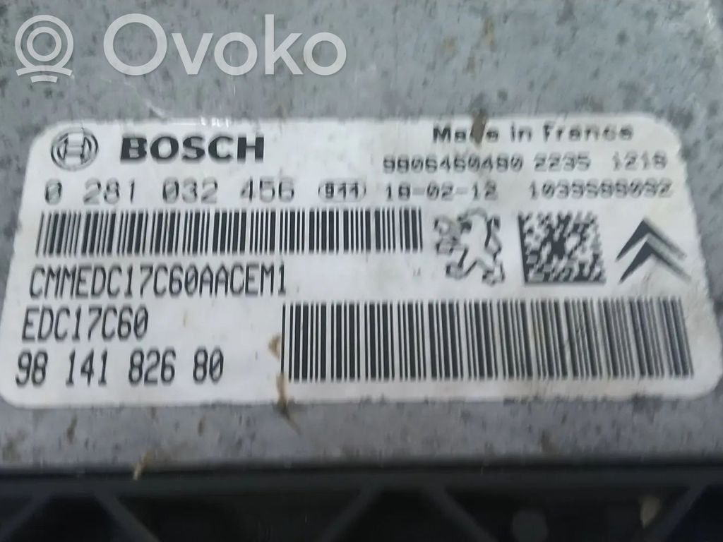 Engine control unit/module   9814182680,0281032456,1617328380,1677644780