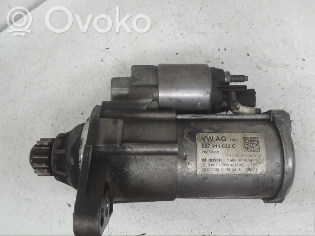 Motor de arranque   0001179604,0001179514,02Z911022C,02Z911022CX,02Z911024Q,02Z911024QX