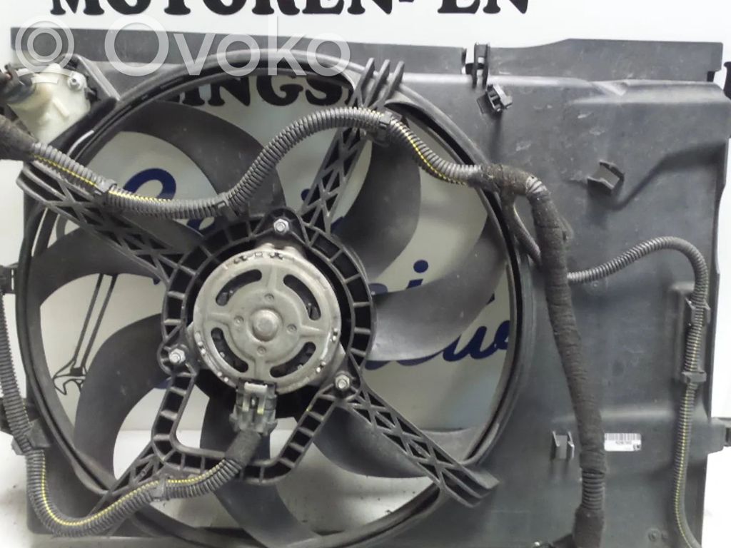 Opel Corsa D Radiator cooling fan shroud 
