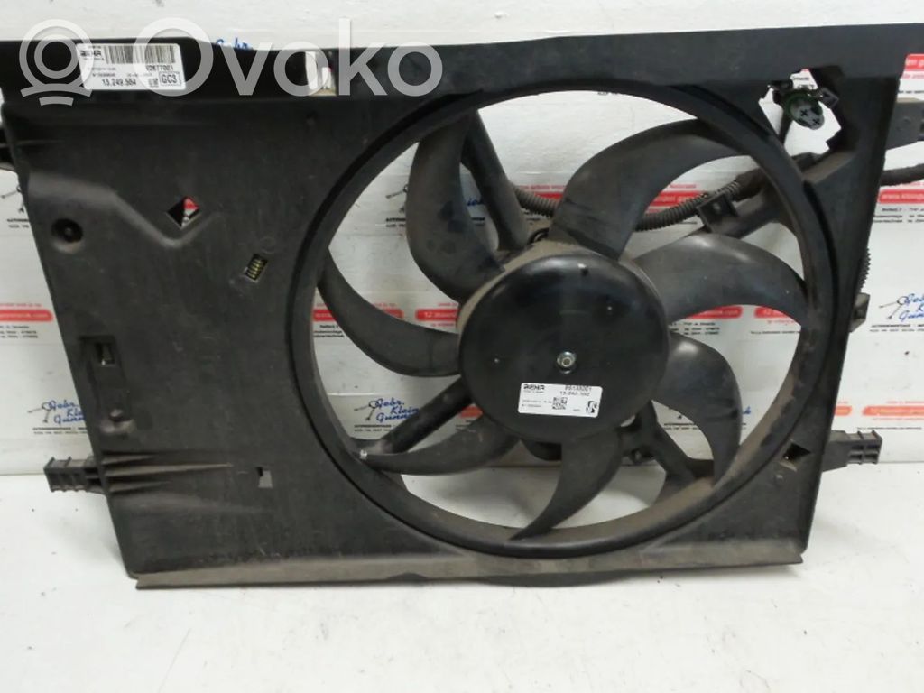 Opel Corsa D Radiator cooling fan shroud 