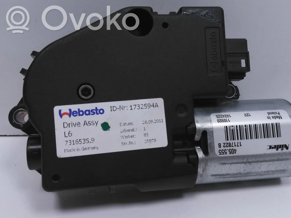 BMW 7 F01 F02 F03 F04 Motor/actuator trapă 