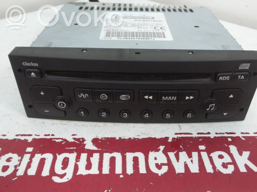 Citroen C2 Panel / Radioodtwarzacz CD/DVD/GPS 