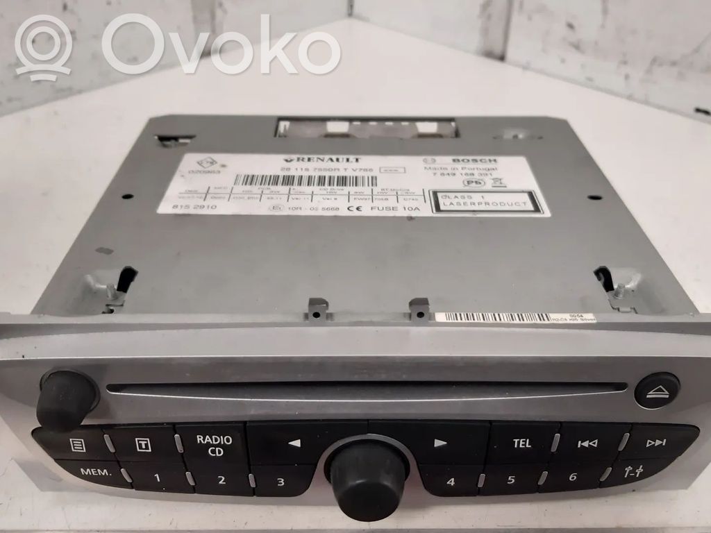 Renault Megane III Radio/CD/DVD/GPS head unit 