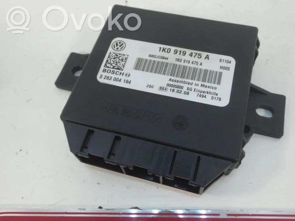 Pysäköintitutkan (PCD) ohjainlaite/moduuli   1K0919475A