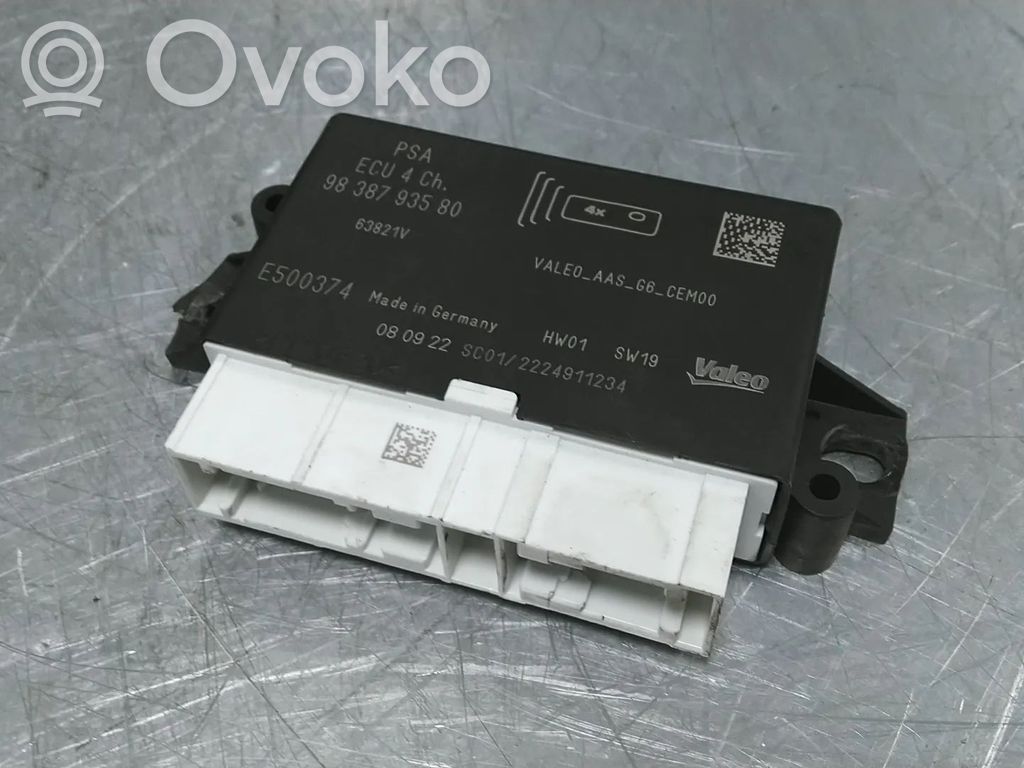 Peugeot Partner III Parking PDC control unit/module 